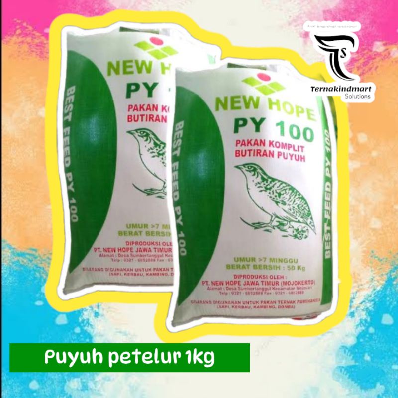 Pakan Pur Puyuh Petelur Py100 QQ504S 1Kg