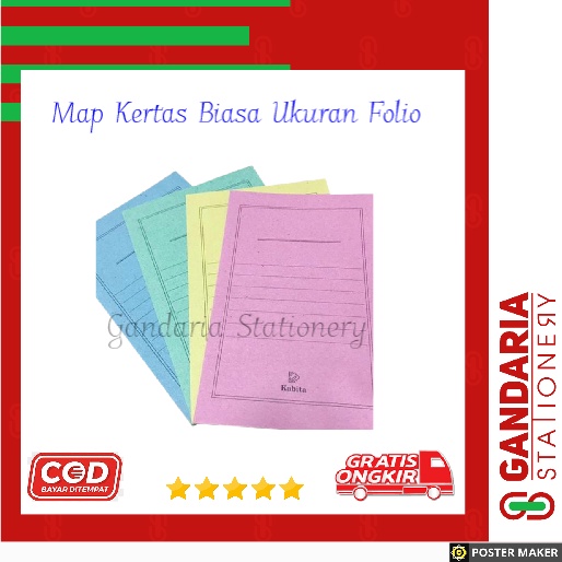 

Stopmap / Map Kabita / Map Biasa - 1 Pack isi 50 lbr