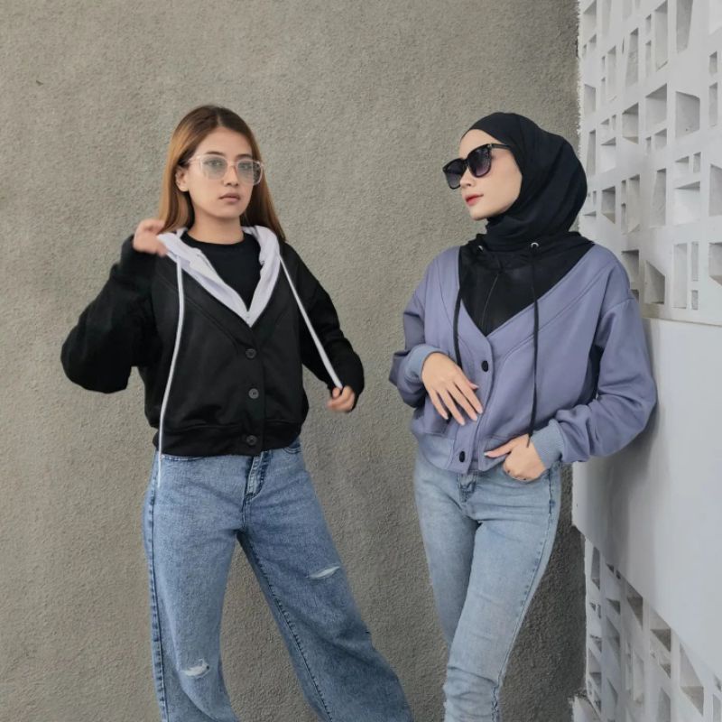 Zip comby button jkt