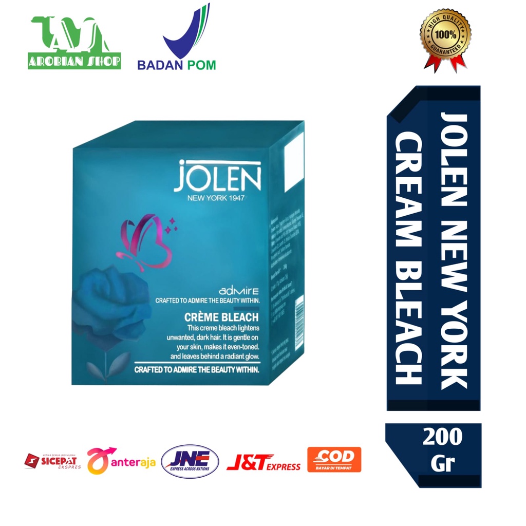 Jolen - Krim JOLEN NEW YORK Creme Bleaching Badan 200 Grm