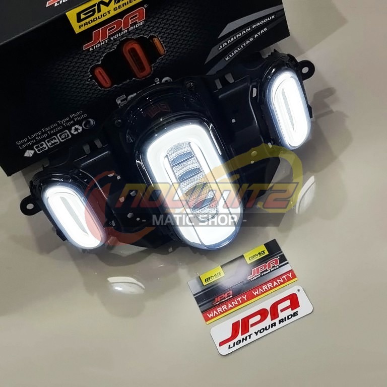 Stoplamp JPA Pluto Lampu Rem Belakang LED 3 in 1 Yamaha Fazzio