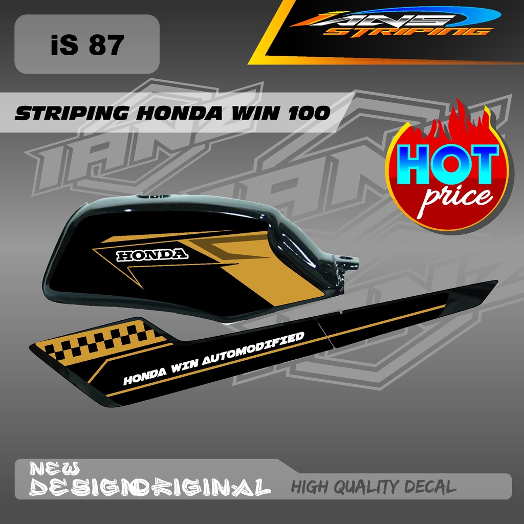 STRIPING WIN100 CUSTOM KONSPE RETRO JAPAN BAHAN HOLOGRAM / NON HOLOGRAM IS87