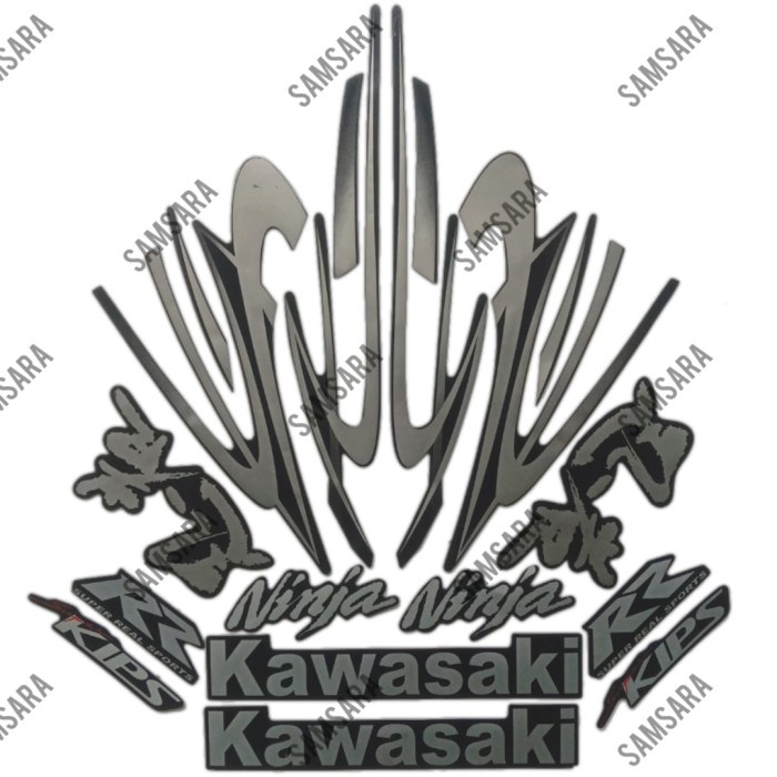 

TERLARIS | stiker striping motor kawasaki ninja rr 2011 old hitam