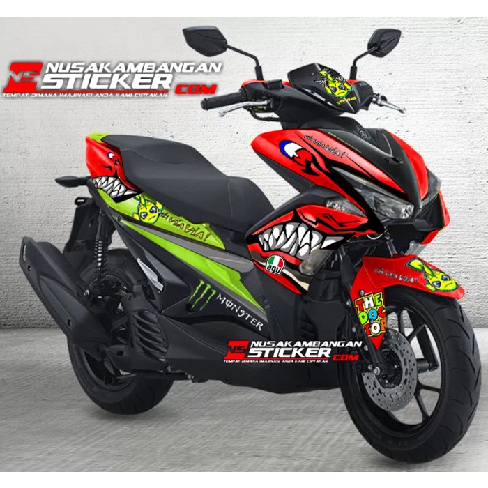 TERLARIS | Decal motor Sticker Motor Stiker Yamaha AEROX - custom