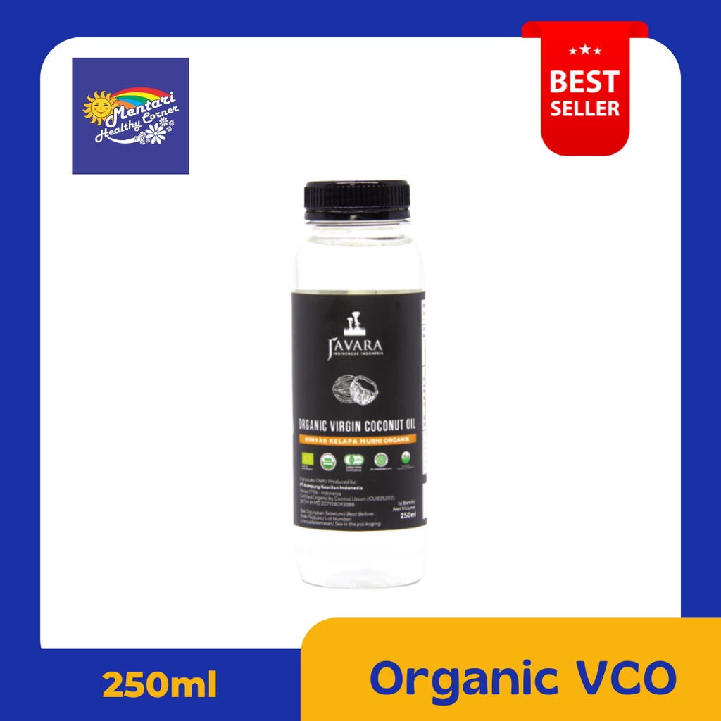 Javara Organic Virgin Coconut Oil 250ml / VCO Minyak Kelapa Murni 250ml Botol Plastik