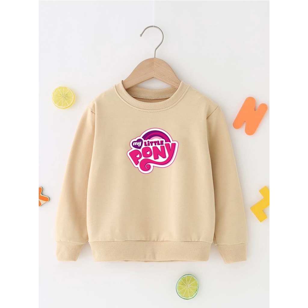 Sweater Perempuan Usia 2 - 12 Tahun Crewneck MY LITTLE PONY Switer Cewek Cowok