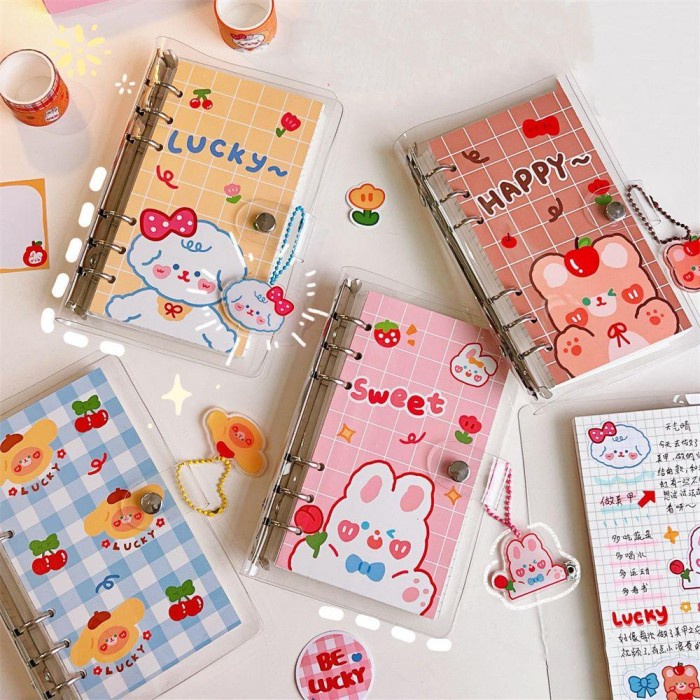 

School Supplies Diary Journal Cute Rabbit Spiral Note Book Binder