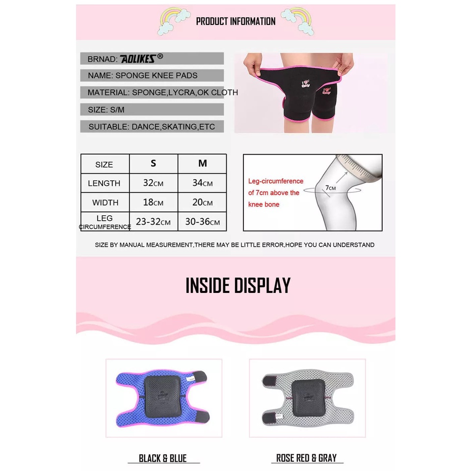 (COD) AOLIKES 7117 Pelindung Lutut Siku Anak - Knee Pad Support Deker Anak