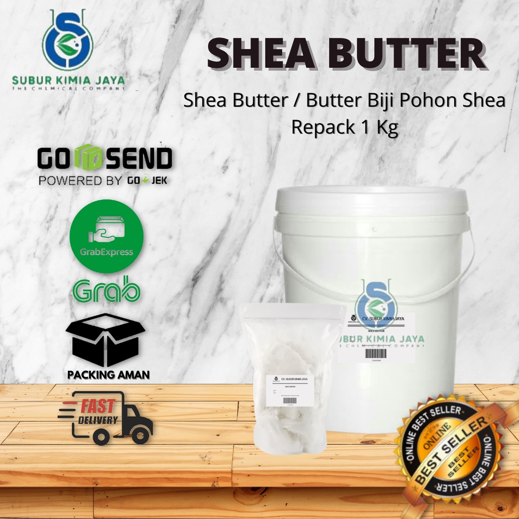 

Shea Butter Refined / Bahan Kosmetik / Butter Biji Pohon Shea 1 KG Premium