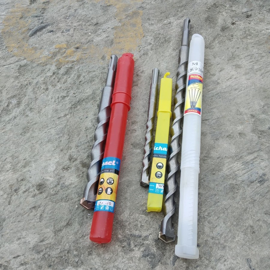 Mata Bor Beton SDS plus 30 x 250 mm Michael Drill Bit Pembuat Lubang Mata Bor m 30 Panjang 25 cm Mic