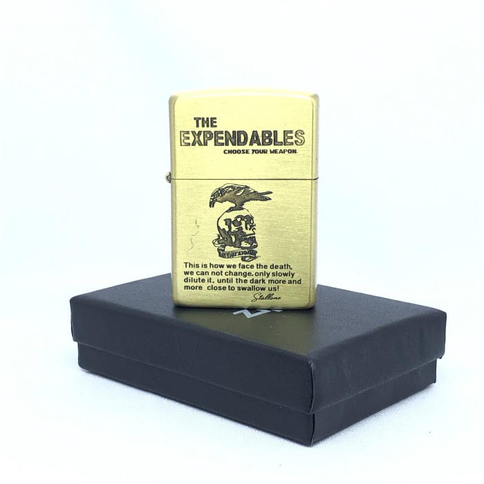 Korek Api Zippo Gold Motif The Expendables Grafir Premium