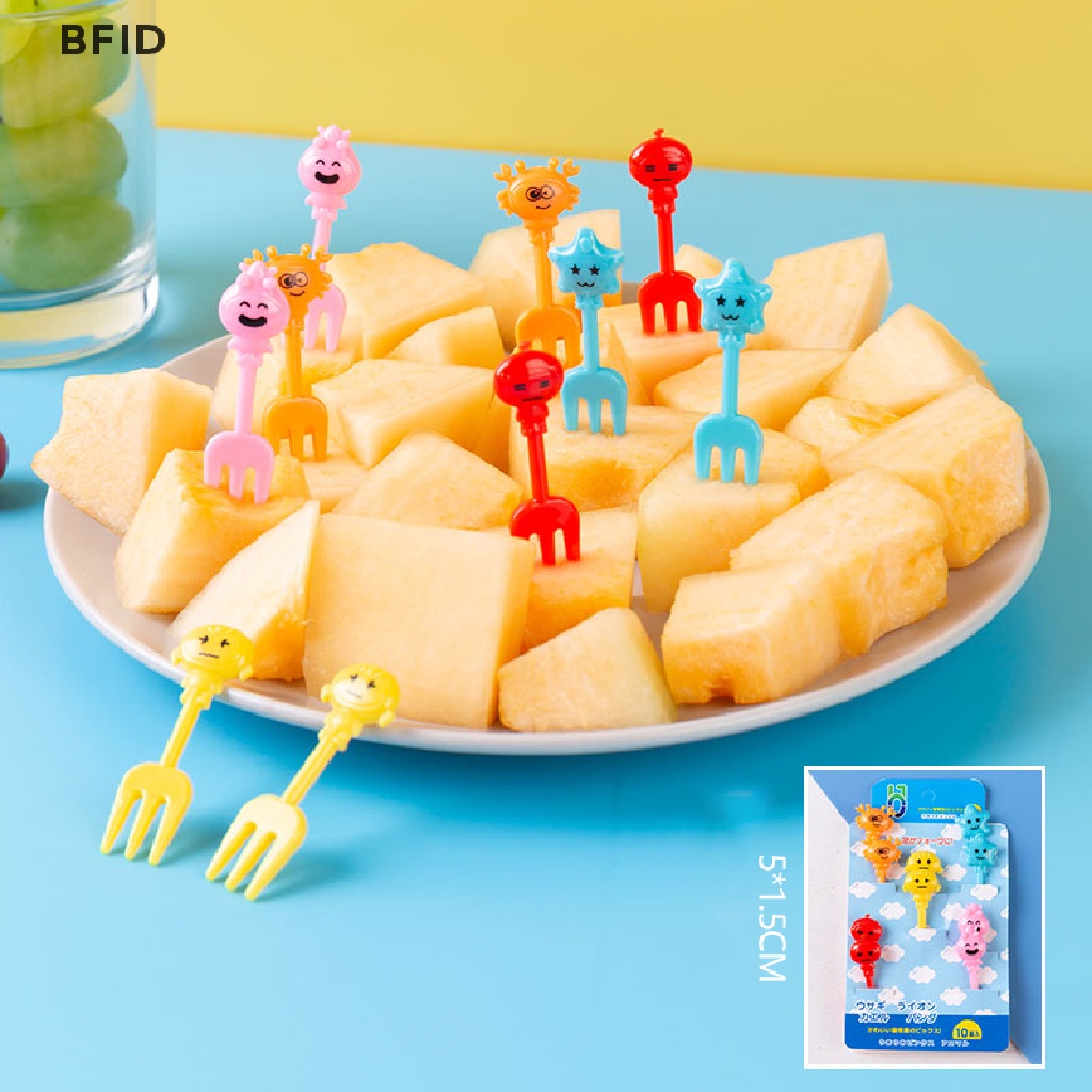 [BFID] Set Garpu Buah Kartun Memutar Prasmanan Pesta Dessert Makanan Cocktail Sandwich Stick [ID]