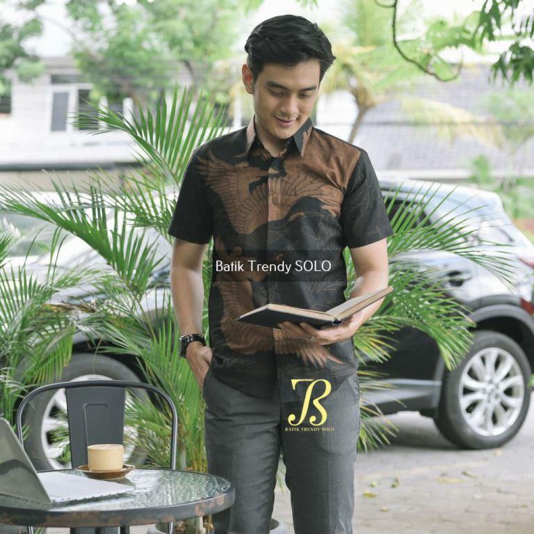 Kemeja Batik Slimfit Premium Full Furing Batik Trendy 201 Lengan Pendek