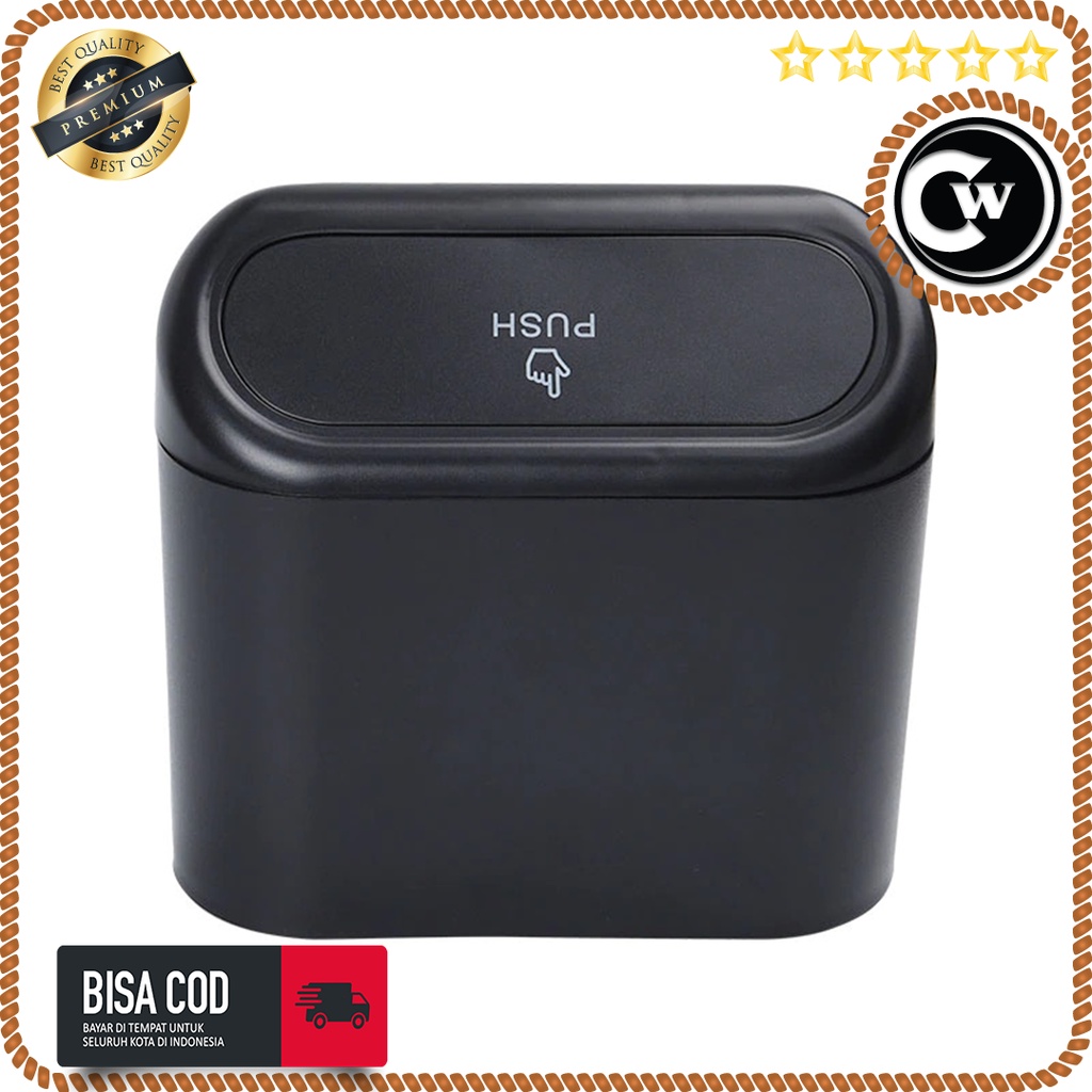 Tempat Sampah Mobil Serbaguna Car Trash Can Garbage Bin Car Pressing Type