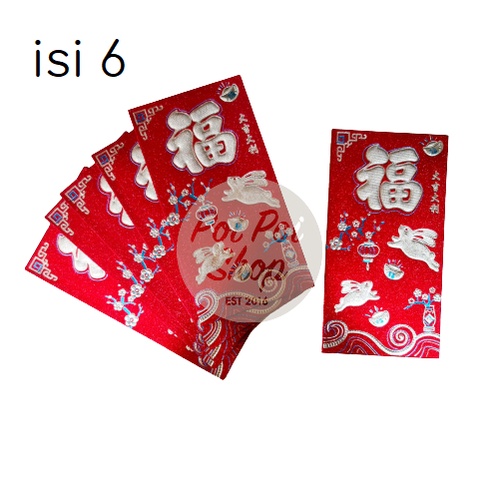 Jual Angpao Fu Panjang Shio Kelinci Premium Emas D Timbul Angpao Fuk Pernikahan Imlek Isi