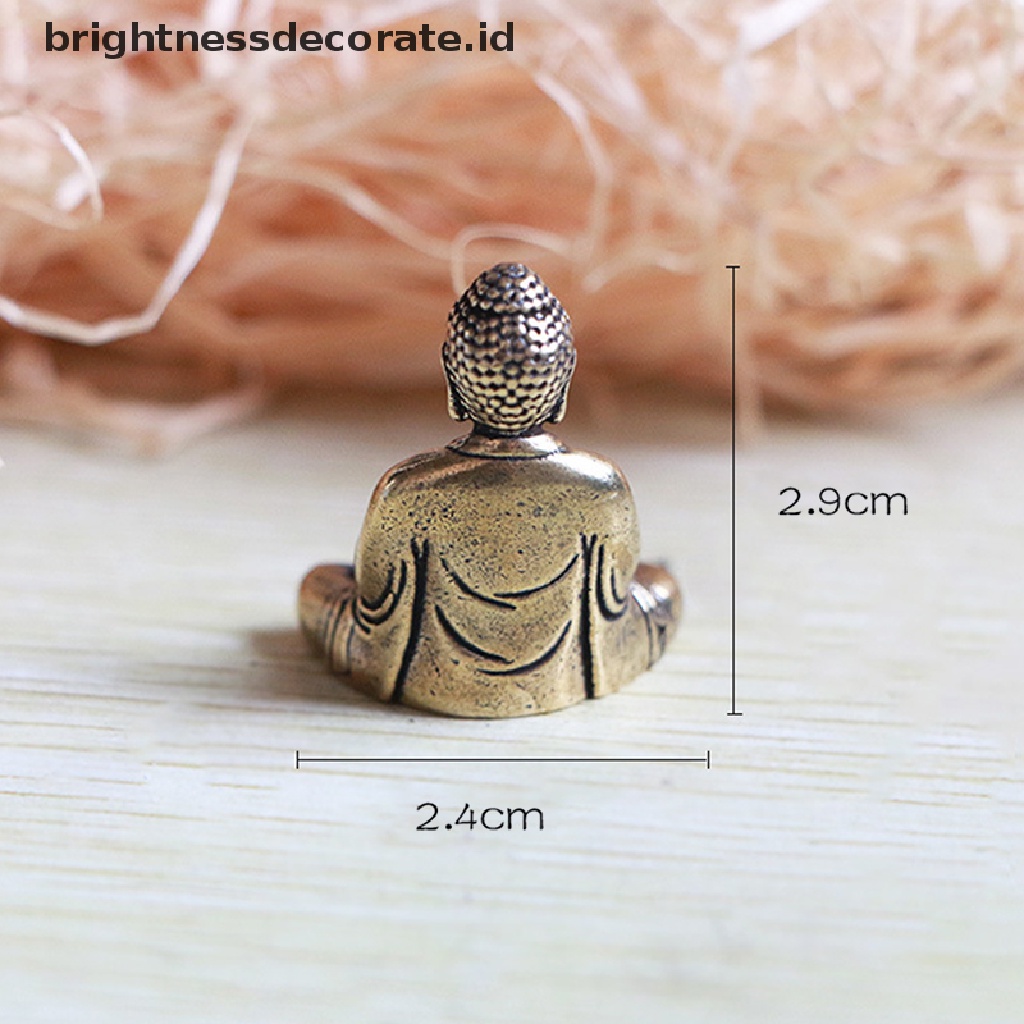 [Birth] Patung Miniatur shakyamuni Buddha Kuningan Murni Dekorasi Rumah Patung Miniatur [ID]