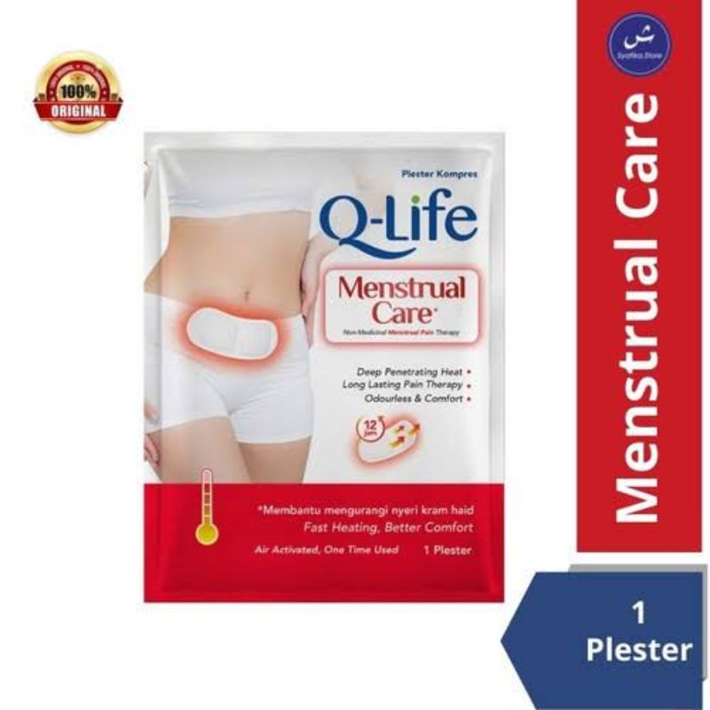 Qlife Menstrual Care - Q-life Kompres Hangat Saat Haid Mens Pereda Nyeri Kram Perut Menstruasi Datang Bulan