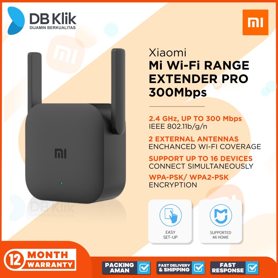 Range Extender Xiaomi MI Wi-Fi PRO 300Mbps (Wifi Range Extender MI PRO)