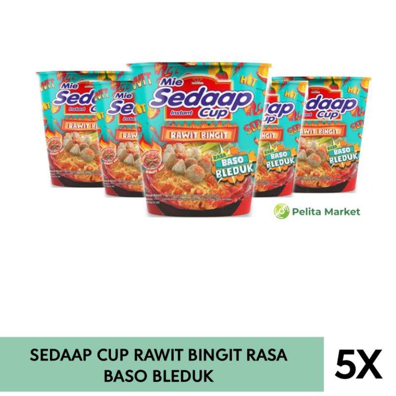 

SEDAAP CUP BASO BLEDUK BUNDLE 5pcs X 77gr
