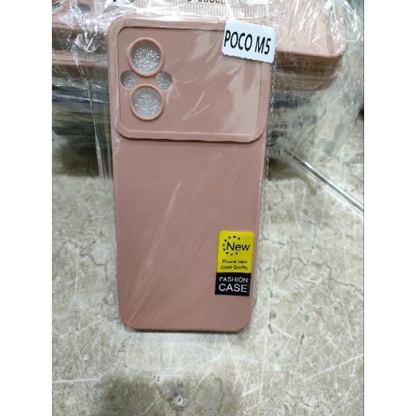 Softcase Poco M5  Silikon Casing Case Macaron Pelindung Pro Camera