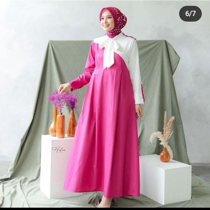 Gamis cantik bahan toyobo premium