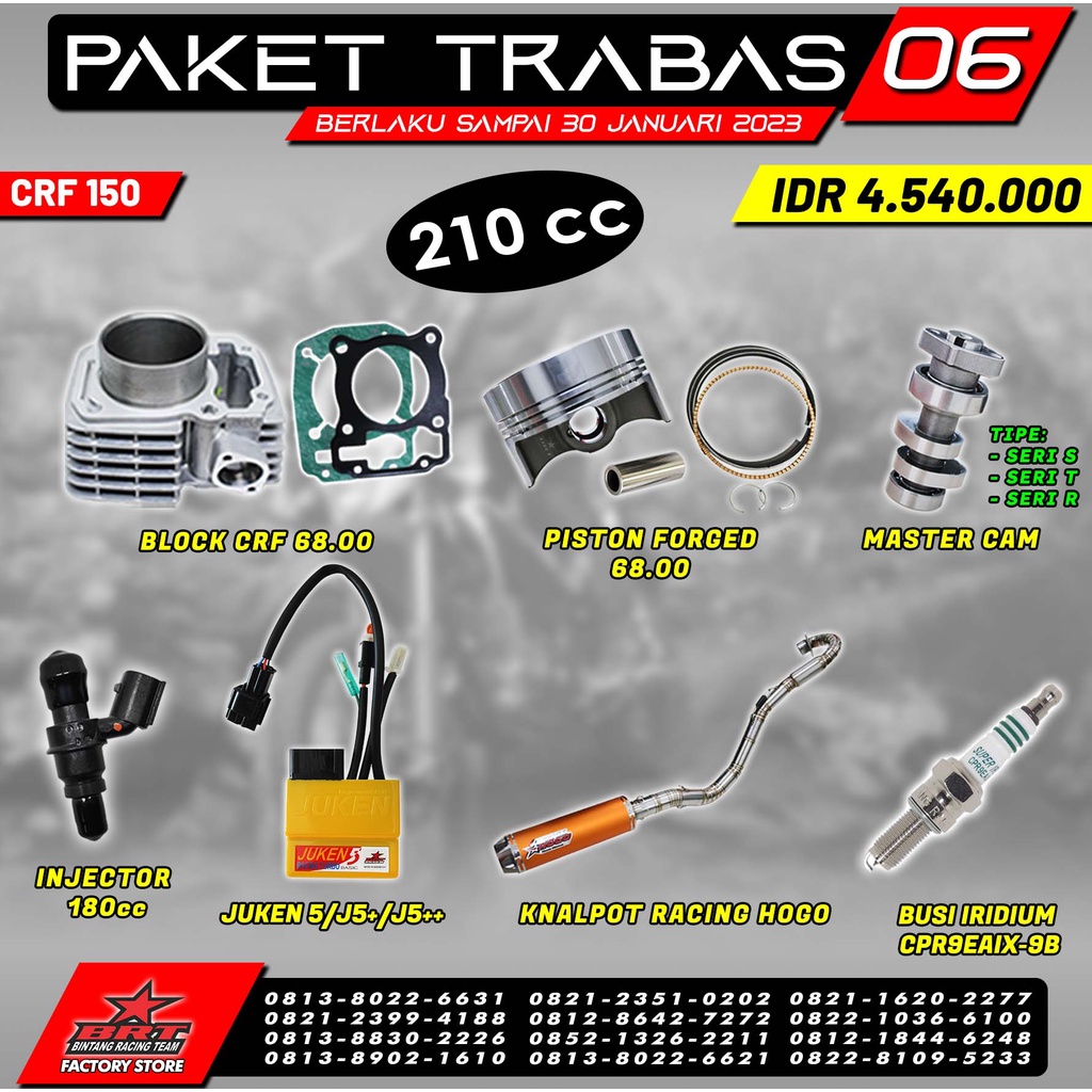 PAKET TRABAS 6 CRF 150 BRT