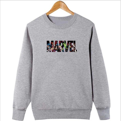 Sweater Basic Anak MARVEL ANIMATION Untuk Anak Laki laki &amp; Perempuan Bahan Fleece II Sz M-Xl (Usia 2-10 th )