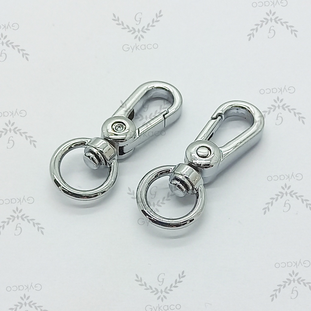 Ring Kaitan 1 cm (PREMIUM) Bulat Tengah / Cantolan / Gaitan / Kewkew - Aksesoris Tas &amp; Dompet Wanita Fashion (IMPORT)