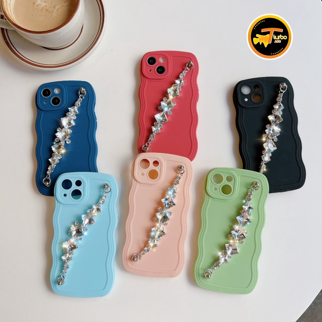 GC03 SOFTCASE GELOMBANG RANTAI DIAMOND FOR OPPO RENO 4F 5 5F 6 7 8 7Z 8Z TA3685