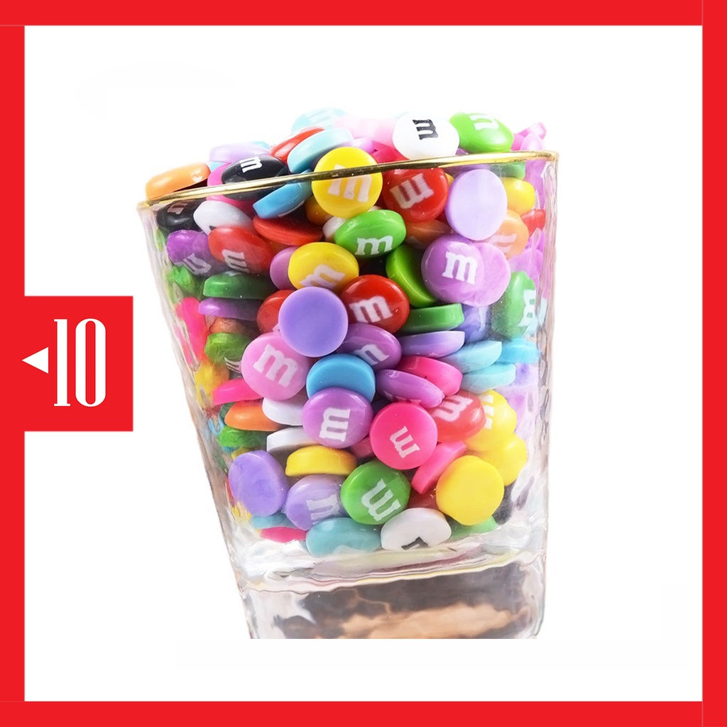 RC11 resin charm bandul diy aksesoris craft permen cokelat mnm coklat chocolate candy