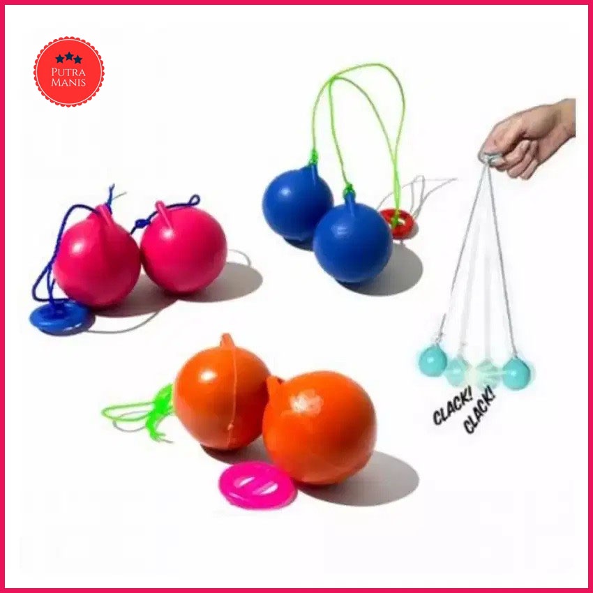 Mainan Latto Latto Lato Lato Tek Tek Etek Etek lotto lotto 4cm Cerah leto letto