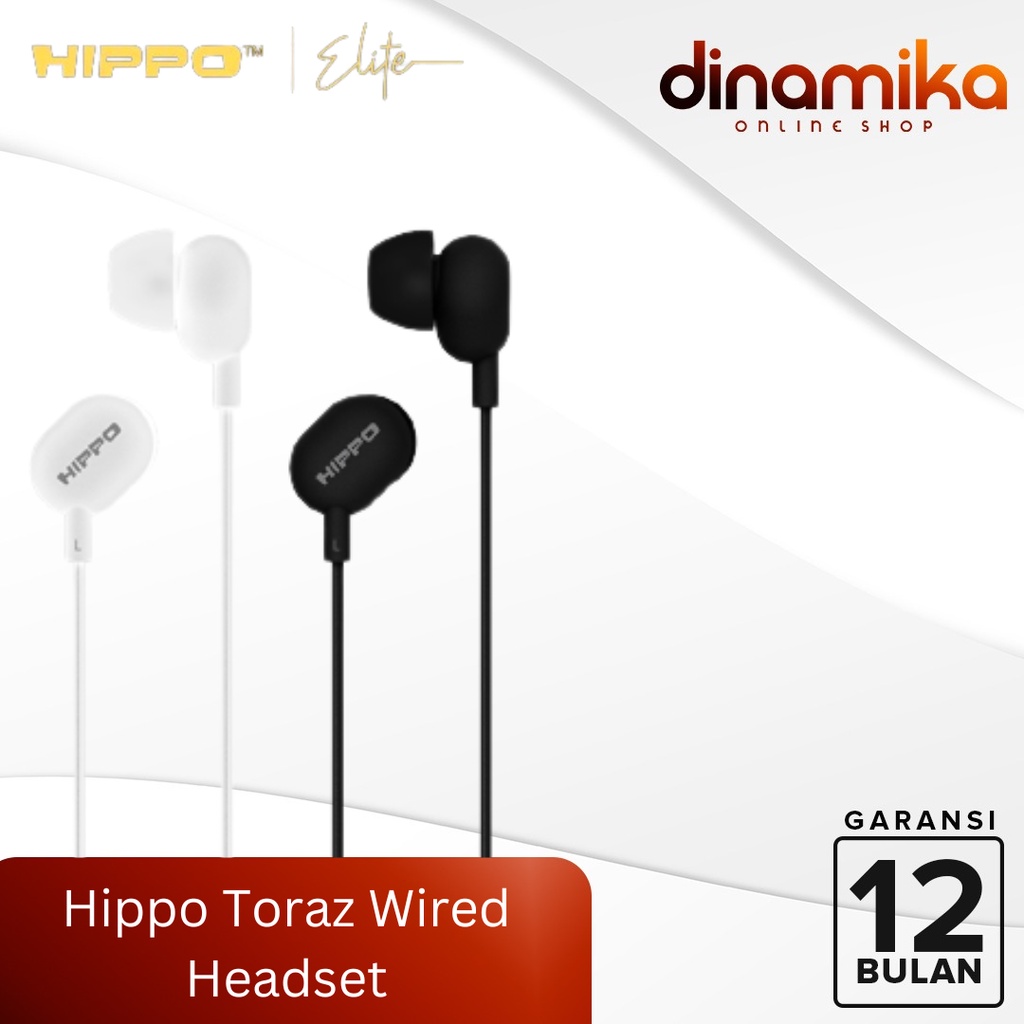 Hippo Earphone Toraz Super Bass Jack 3.5mm Wired Handsfree Android Original Earbuds Headset