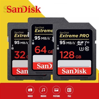 SANDISK SDHC Kartu SD SanDisk Extreme PRO 32GB 64GB 128GB 95MB / S U3 Kartu Memori Kamera Portabel