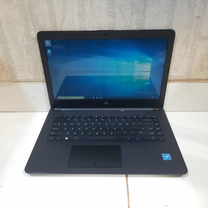 Laptop Hp 14 Intel Celeron N3060 Ram 4Gb/SSD 128/HDD 500Gb Layar 14inch windows 10 FULL APLIKASI SIAP PAKAI