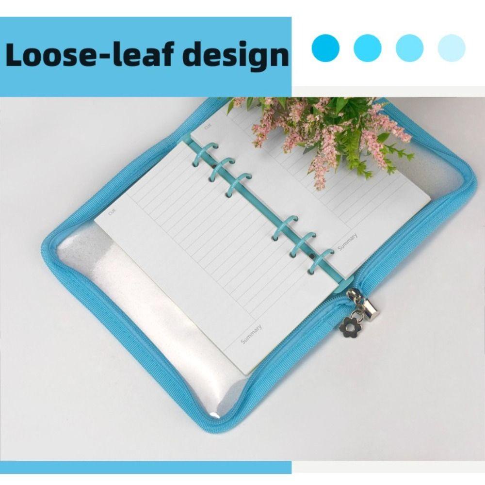 PINEAPPLE Pineapple Loose-Leaf Notebook Office Planner 6lubang Klip Pengikat PVC