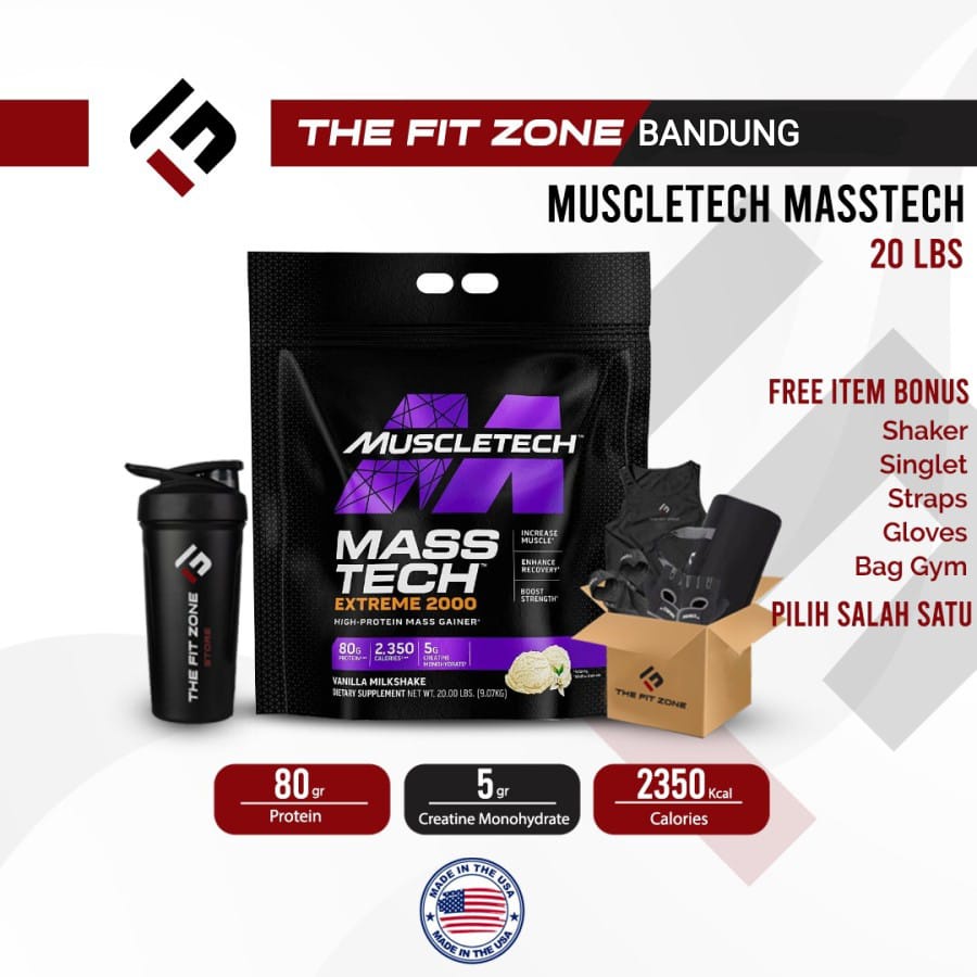 Muscletech Masstech Extreme 2000 20 Lbs Mass Gainer