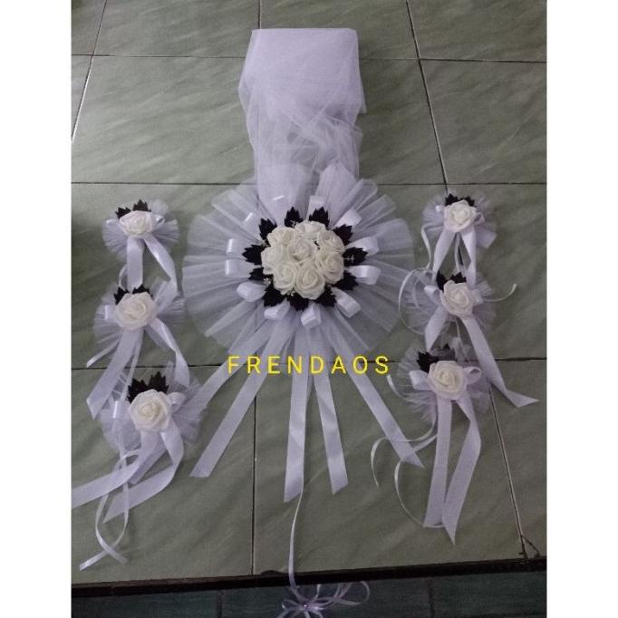 K2 - BUNGA MOBIL PENGANTIN, BUNGA HIAS MOBIL PENGANTIN, BUNGA DEKOR RT4655HY