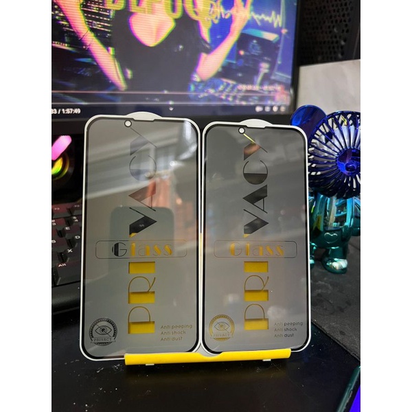 IPHONE XR/IPHONE 11 TEMPERED GLASS  ANTIGORES KUALITAS BAGUS MATTE SPY _BLUE RAY MATTE_ANTIGLARE MATTE_9D KACA_5D 6D KACA SPY