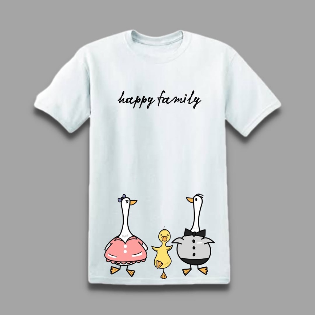 Kaos Happy Family Animals Lucu dan Aesthetic