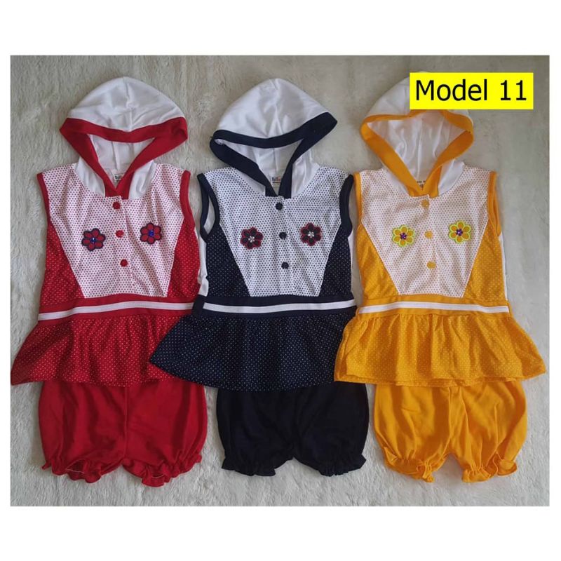 [part 2] Setelan Baju Bayi Perempuan / SETELAN Dress Bayi Usia 3 - 18 Bulan PREMIUM SYIFANA