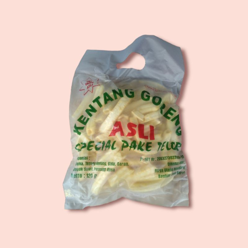

Kentang Goreng spesial renyah murah berat 130 gram