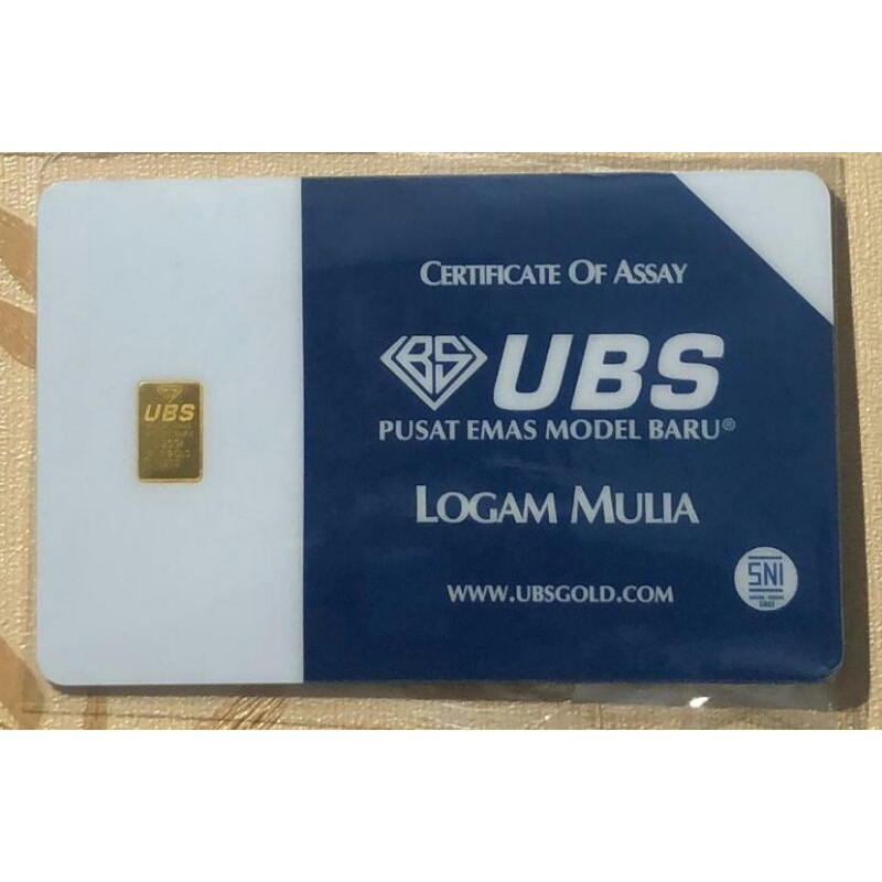 Logam Mulia UBS Gold 0.1 - 0.25 Gr