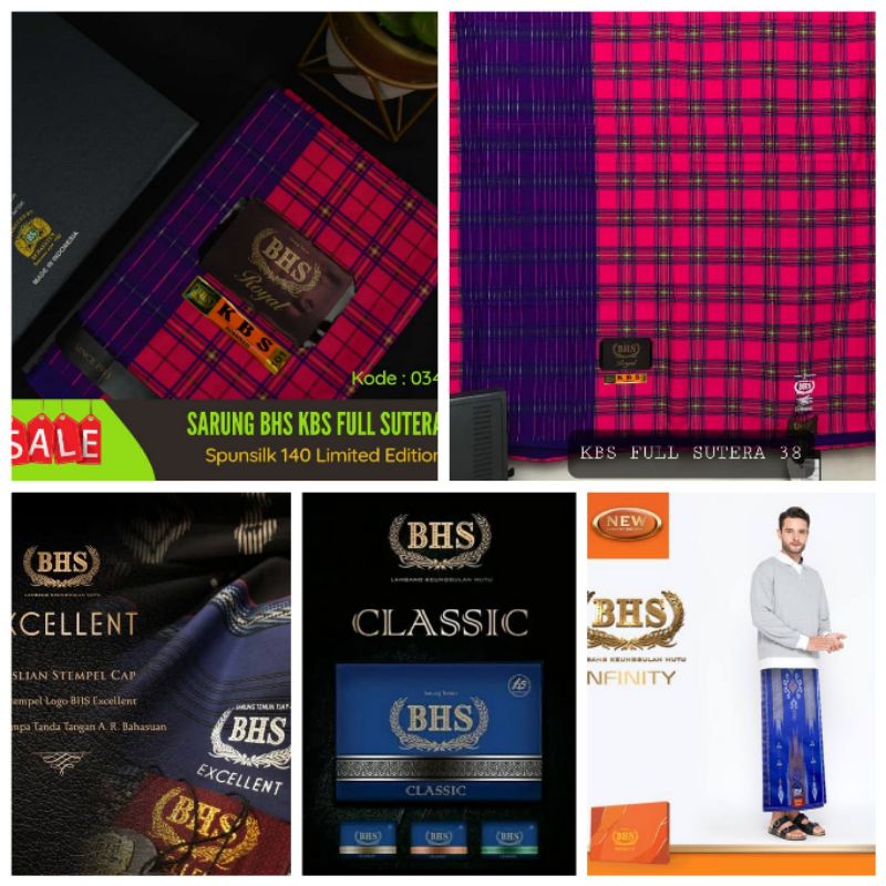 Sarung KBS FULL SUTRA Sarung BHS KWG DOBBY   EXCELLENT INFITY COSMO SKT DAM ROYAL BRONSE Sarung KETJ