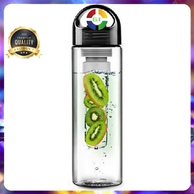 Botol Minum Infuser BPA Free 700ml Black