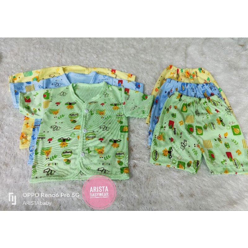 ARISTAbaby - paket hemat baju+celana bayi fullwarna motif jungle