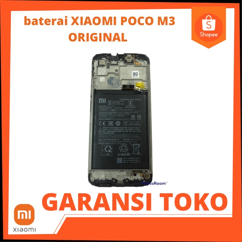 baterai XIAOMI POCO M3 ORIGINAL
