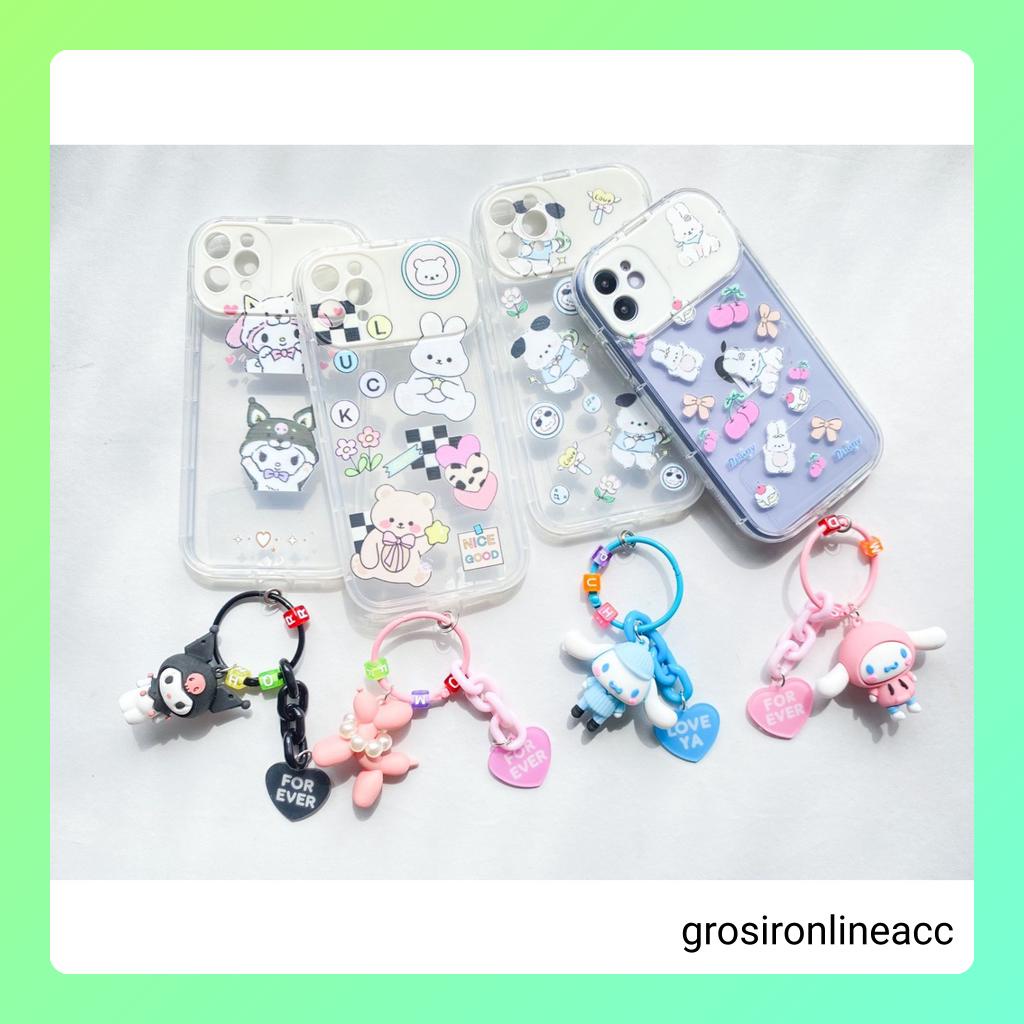 Softcase Cermin Motif karakter JJ36 DY for Iphone 7+ 8+ X Xs Xr Max 11 12 13 14 Pro Max 14+ Plus 14Plus