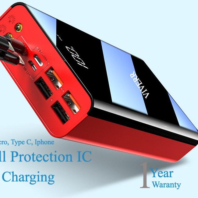 Sale | KP8 | Powerbank VIVERR 50.000 Mah Kapasitas besar original garansi 1 Tahun