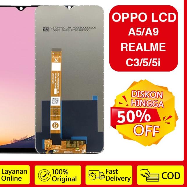 Depan1 【ORIGINAL】LCD Oppo Realme C3/Realme 5/Realme 5i/A5/A9 2020 Fullset Original Touchscreen Asli Layar hp copotan