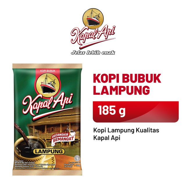 

Kopi-Bubuk- Kapal Api Lampung 185 Gr -Bubuk-Kopi